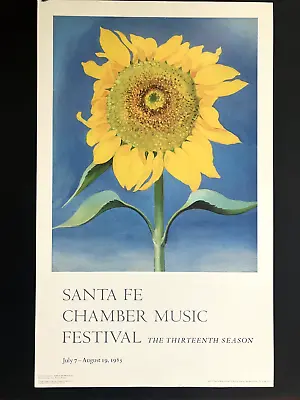 Georgia O'Keeffe  Sunflower New Mexico I  1985 Original Poster • $49.90