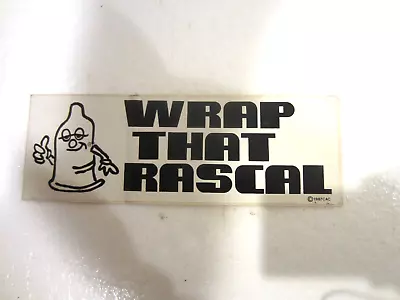 Vintage  WRAP THAT RASCAL  Bumper Sticker - LOT OF 2 • $5