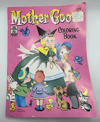 Vintage Mother Goose Coloring Book Unused 1957 Merrigold Press  • $7.12