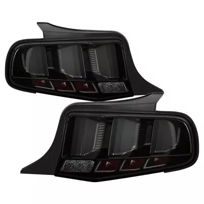 Smoke Light Bar Sequential Turn Signal LED Tail Lights For 10-12 Ford Mustang • $419.61