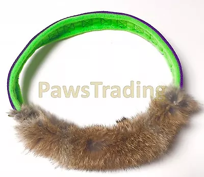 Bunny Power Rabbit Fur Ring Great For Motivation Reward Tug Play Game Dog Toy • £15.99