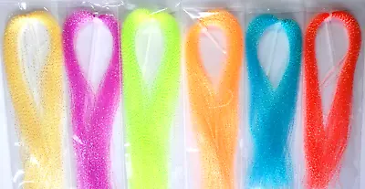 TWISTED CRYSTAL FLASH - Fly Tying Material - 6 Packs - FLASHABOU - 12 Inch - NEW • $14.99