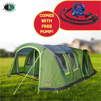 Coleman Weathermaster 4XL 4 Person Air Inflatable Family Tent 2000037564 + PUMP • £499