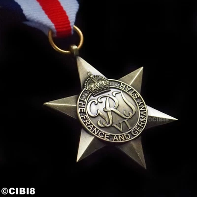 £13.69 • Buy France And Germany Star Medal Ww2 British Military Army Navy Raf Award Repro