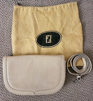 Auth Vintage Fendi 2-way Clutch/shoulder/crossbody Leather Bag Dustbag • $315
