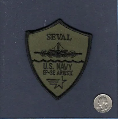 EP-3E P-3 ARIES ORION SEVAL Senior Evaluator US NAVY VQ-1 VQ-2 Squadron Patch SU • $8.99