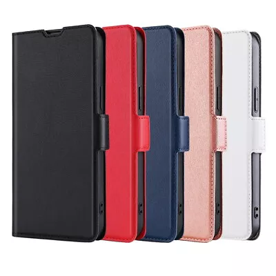 For Samsung Galaxy A30 A32 A33 Magnetic Buckle Cover Genuine Leather Case • £6.69