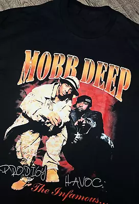 Mobb Deep Music For Lovers Black T-Shirt Cotton Full Size • $17.99