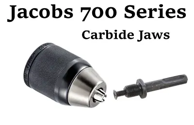 Cordless Drill Chuck Keyless 700 Series 1/2 +SDS Adaptor Carbide Jaws Heavy Duty • £26.47