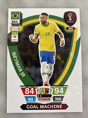 $9 • Buy 2022 PANINI ADRENALYN XL WORLD CUP QATAR Neymar Jr Brazil Goal Machine CARD