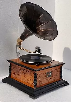 HMV Gramophone Phonograph Working Antique Audio win-up Record Players Vintage • $472.62