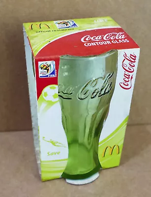 2010 COCA COLA COKE Glass FIFA Soccer World Cup South Africa McDonalds Green   • $6