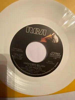 Elvis White 45  Unchained Melody  • $15.50