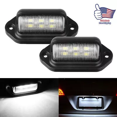 LED License Plate Light Tag Lamps Assembly Replacement For Truck Trailer RV 2PCS • $9.79