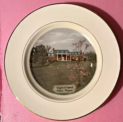 Vinton War Memorial Dogwood Capital Vinton Virginia Plate Preowned • $24.99