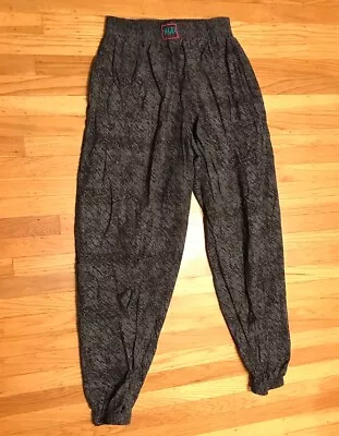 Vintage Max Appeal Muscle Pants Parachute Baggy MC Hammer XL Size Black & Grey • $59.98