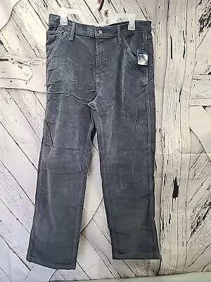 Lucky Brand Men's Corduroy Pants Size 32 Zip Fly Gray Pants Straight Leg New • $25.99