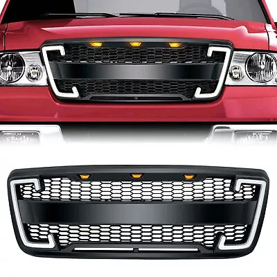 AMERICAN MODIFIED Raptor Style Mesh Grille W/Turn Lights For 2004-2008 Ford F150 • $151.99