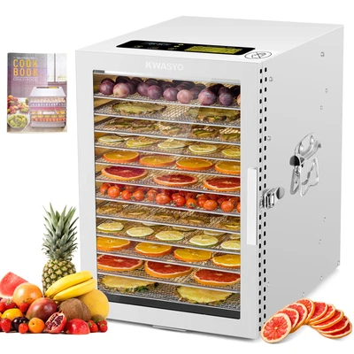 $249.98 • Buy 6/12 Trays Stainless Steel Commercial Food Dehydrator Beef Jerky Fruit Dryer-NEW