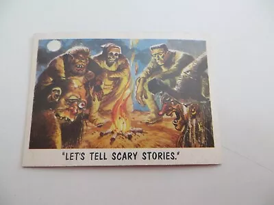 1959 Vintage Topps You'll Die Laughing Funny Monsters Bubble Gum Card # 19 • $19.99