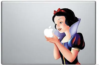 $10.59 • Buy Snow White Holding Apple 11 Inch MacBook Pro / Air Vinyl Decal Sticker