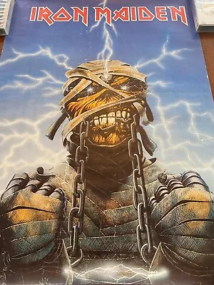 Iron Maiden Official 1984 Powerslave World Slavery Tour Derek Riggs Promo Poster • $80