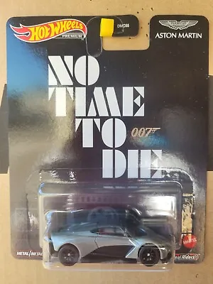 Hot Wheels 2021 PREMIUM ASTON MARTIN VALHALLA JAMES BOND NO TIME TO DIE SILVER  • $14.95