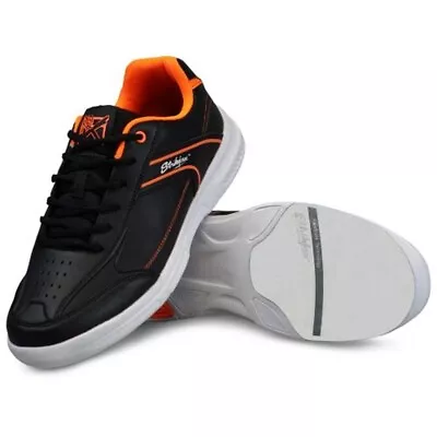 Mens KR Strikeforce Flyer Lite Bowling Shoes Black/orange  Sizes 9  - 13 • $48.95