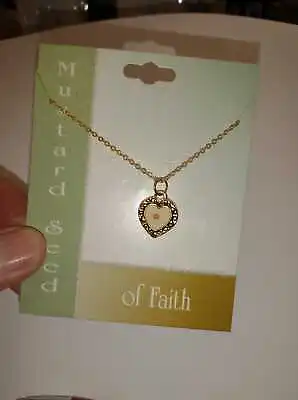 Made In USA Christian MUSTARD SEED Faith Pendant & Necklace Charm  • $35.97