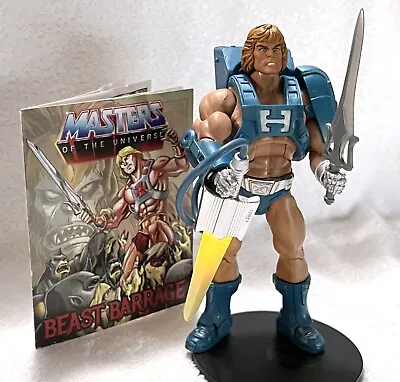 LASER POWER HE-MAN W/COMIC • MASTERS OF THE UNIVERSE CLASSICS • $100