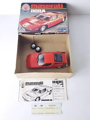 1979 MPC Maserati Bora 1:24 Scale Model Kit #1-0552 - Built • $44.99