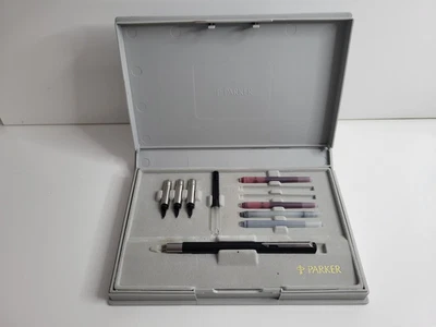 £14.95 • Buy Boxed Parker Vector Calligraphy Fountain Pen Set Nibs & Ink
