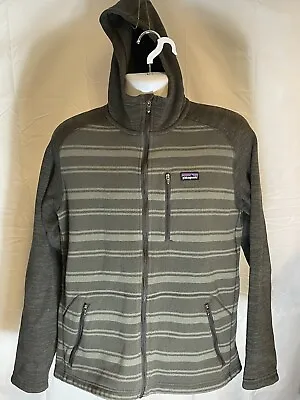 Patagonia Better Sweater Hoodie Fleece Jacket Green Full Zip Men’s Size Large • $74.99