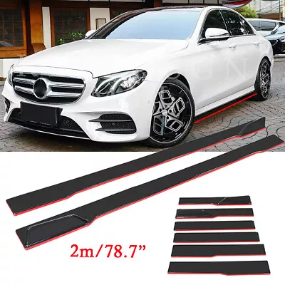 Red-Line 79'' Side Skirts Lip For Mercedes Benz W211 W212 W213 E-Class C-Class • $76.83