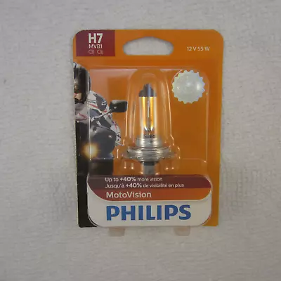 Philips H7MVB1 12V55W MotoVision Headlight Bulb. • $11.04