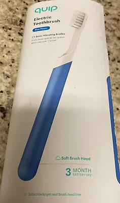 Quip Blue Electric Toothbrush - 2-Minute Timer - 30 Second Pulses - • $19.99
