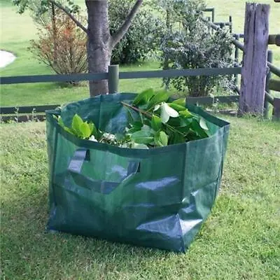 £3.79 • Buy 82L Heavy Duty Garden Waste Bags Bin Refuse Storage Sacks Weeds Carry Handles