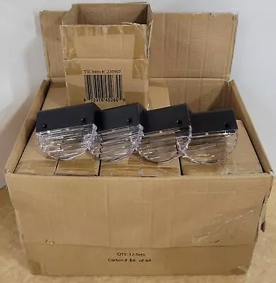 NEW Case Of 12 Sets Of 4 Fusion/Moonrays Solar Railing Lights(total 48pc) $300 • $29.07