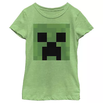Girl's Minecraft Creeper Face T-Shirt • $13.99
