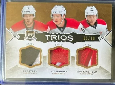 2014-15 Upper Deck The Cup - Staal / Skinner / Lindholm - Patch Trios /10 C3-car • $51.51