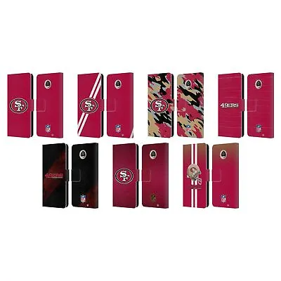 Official Nfl San Francisco 49ers Logo Leather Book Case For Motorola Phones • $9.95