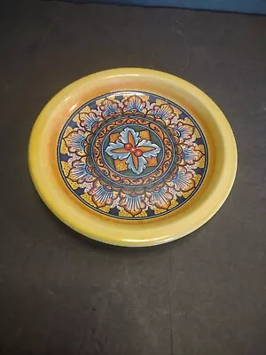 5” Deruta Italy Geometric Small Plate Blue Gold Dipinto A Mano • $19.99