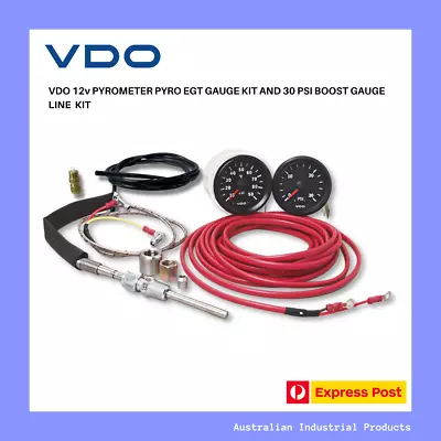 VDO 12V EGT  Boost Gauge And Line Kit For Diesel Engines By VDO • $15000