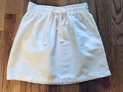 J. CREW White Cotton Mini-Skirt Ribbon Drawstring Women's SZ: 6 NWOT! • $21.99