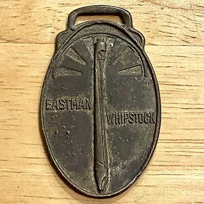 Vintage Eastman Whipstock Watch Fob - Metal Arts. Co. Rochester Ny • $34.99