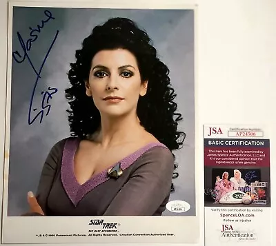 Marina Sirtis Signed 8x10 Photo TV Actress 'Star Trek TNG' Autograph JSA COA • $89.95