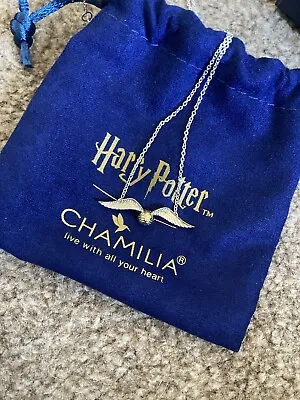 Harry Potter Chamilia Golden Snitch Necklace • £30