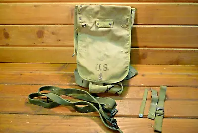 Vintage 1942 WWII US Army Haversack Canvas Backpack Military • $22