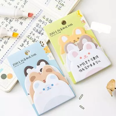 45Sheets/Pack Cute Cartoon Animal Sticky Note Pads  Student • $3.36