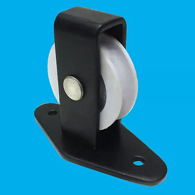 £14.99 • Buy 4x Pulley Single Nylon Wheel For Washing Line Or Rope In Steel Mounting/Fixing